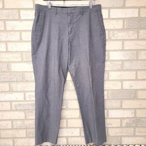 New Express Producer Gray Business Pants Size 30x30 actual Inseam 28 Ankle Dress